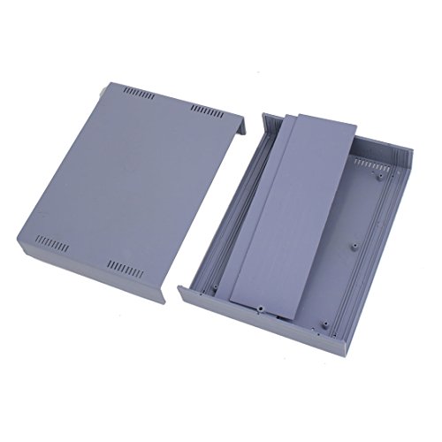 sourcingmap boîtier électronique ABS gris 255x190x80mm