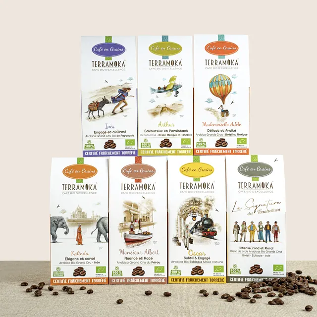 Terramoka Le jeune Arthur café en grains bio 1,4 kg arabica