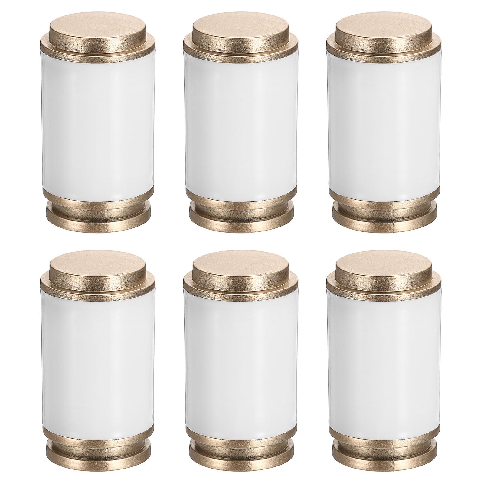 Sourcingmap 6 embouts tringle rideau blanc 28-30 mm PP