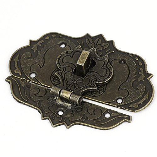 sourcingmap Home & Garden moraillon 77x55mm loquet bronze