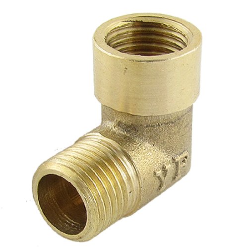 Sourcingmap Coude Laiton 1/4 BSP Raccord 90° Femelle Mâle