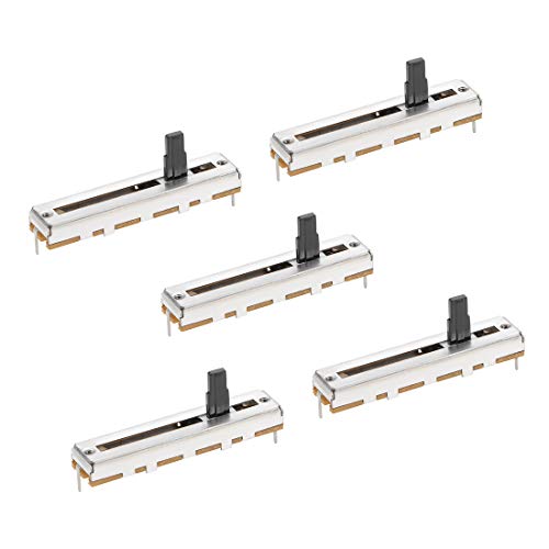 Sourcing Map B10K Potentiomètre à Glissière 45mm Lot 5 Linéaire