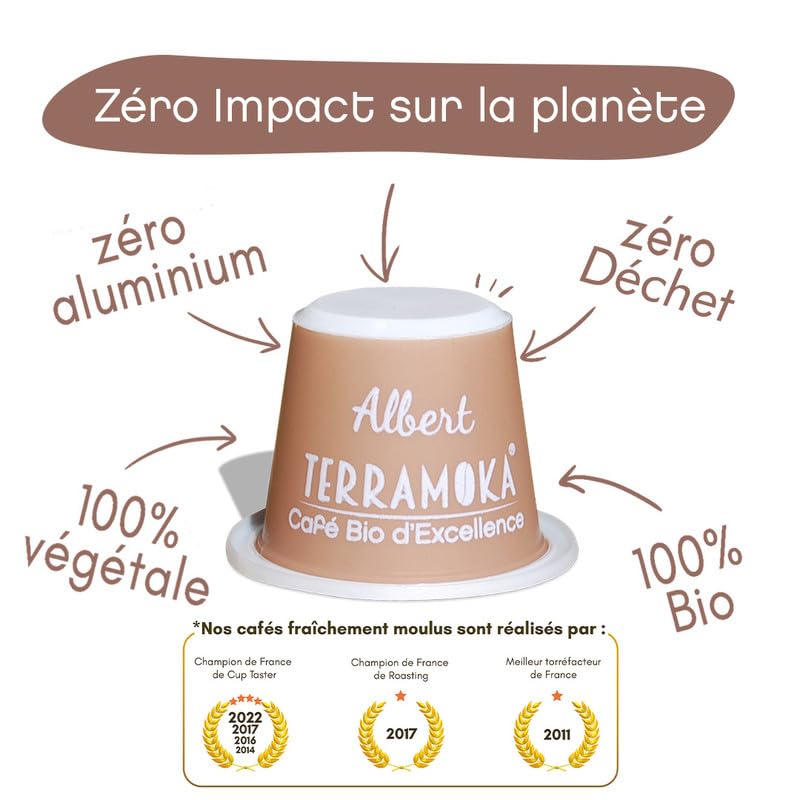 Terramoka Monsieur Albert capsules café Pérou bio 60 fruité