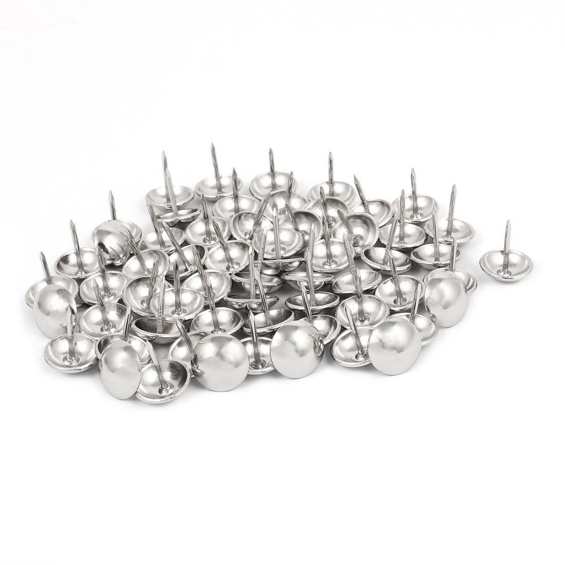 Sourcingmap clou tapissier inox argenté 14 mm 60 pièces