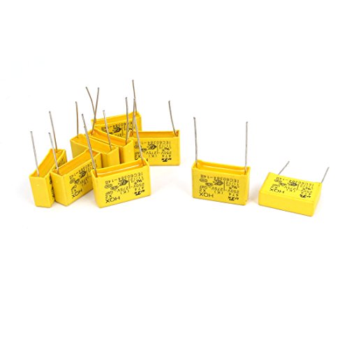 Sourcingmap 0.47uF AC275V condensateur sécurité 9pcs jaune