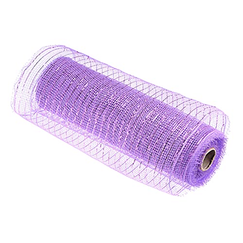 Sourcing Map Toile Jute Ruban Déco Lilas 26cm x 9m