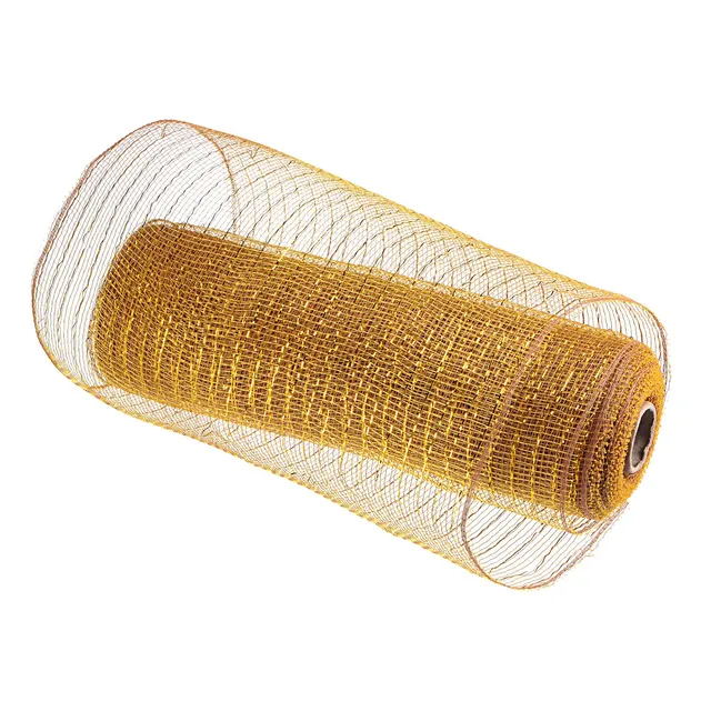 sourcingmap Home & Garden ruban maille jute or profond 1 rouleau extérieur