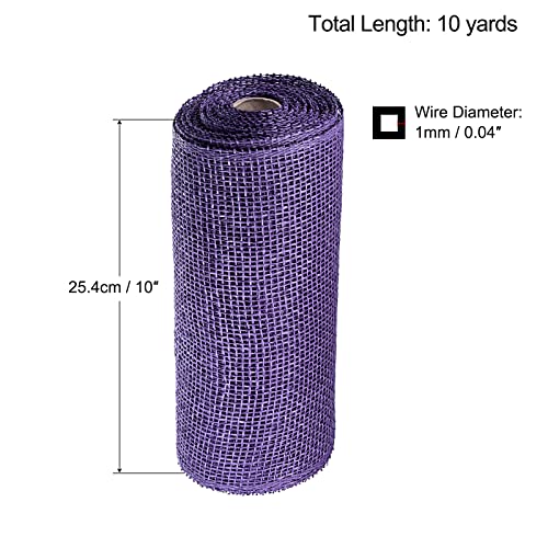 Sourcingmap Home & Garden ruban toile de jute violet 25,4 cm x 9 m