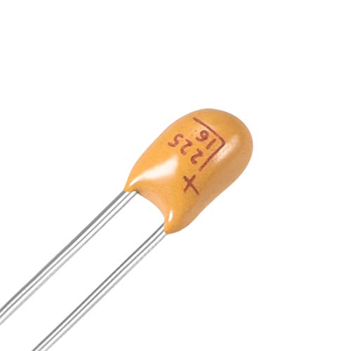 SourcingMAP Industrial condensateur tantale 2.2uF 16V 5 pièces
