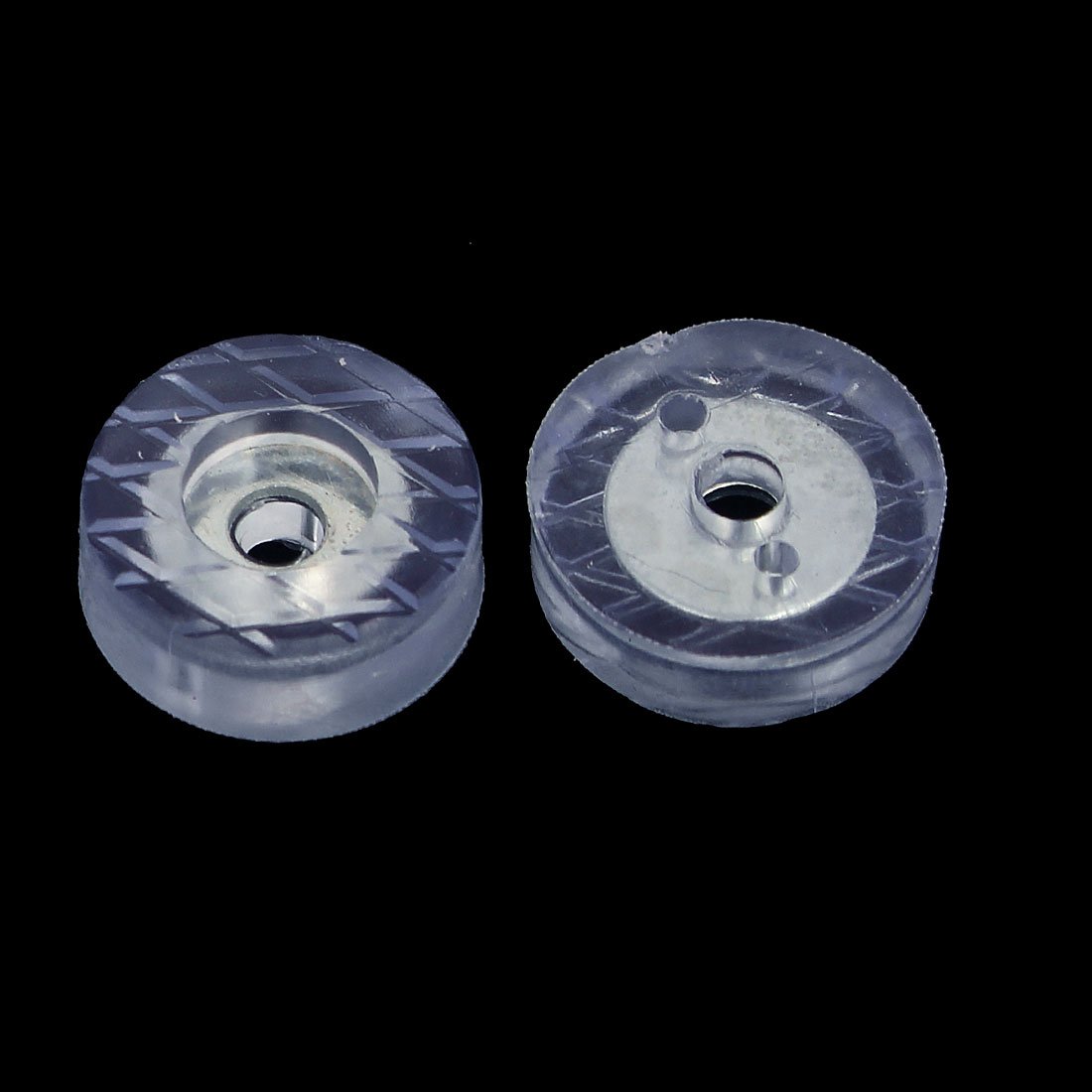 SOURCINGMAP Patin meuble rond 18x7mm caoutchouc 12pcs