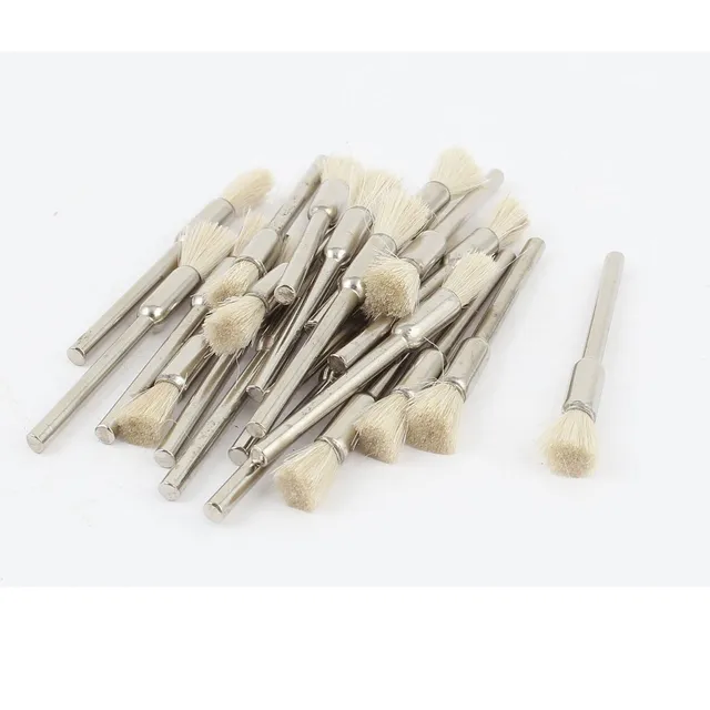Sourcingmap Brosse Polir Stylo 3 mm Lot de 22 Blanc