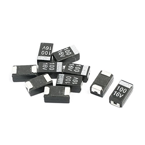 Sourcingmap Industrial condensateur tantale 6032 100uF 16V 10 pcs
