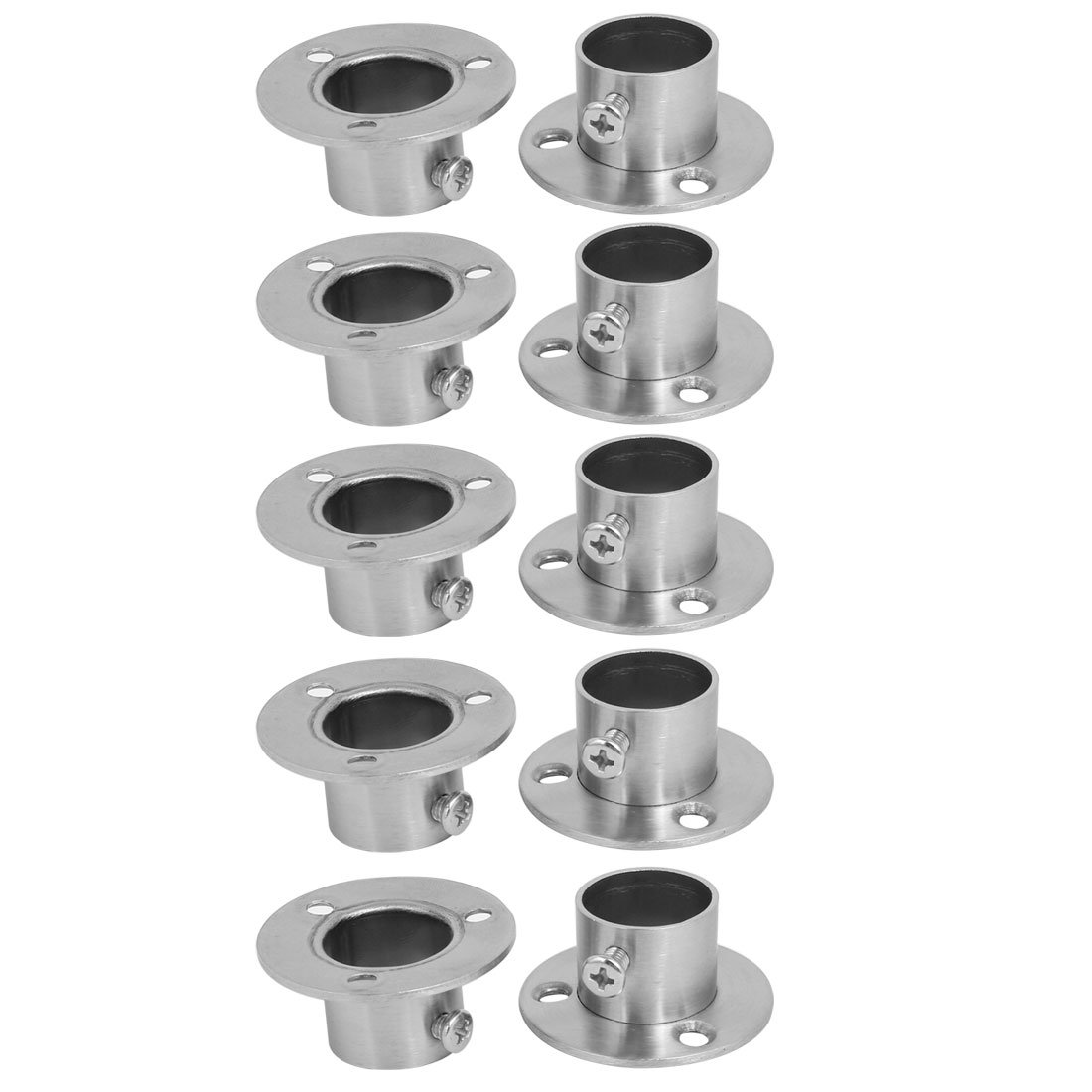 Sourcing Map Home bride tube inox 22 mm lot 10