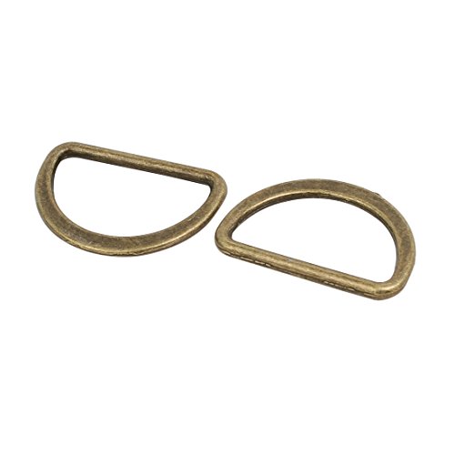 Sourcing Map Home & Garden anneau soudé bronze zinc 25mm lot 25