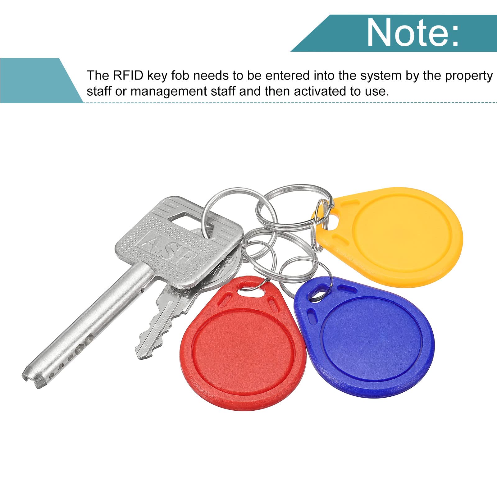 Sourcing Map porte-clés RFID 3 couleurs lot 6 13,56 MHz