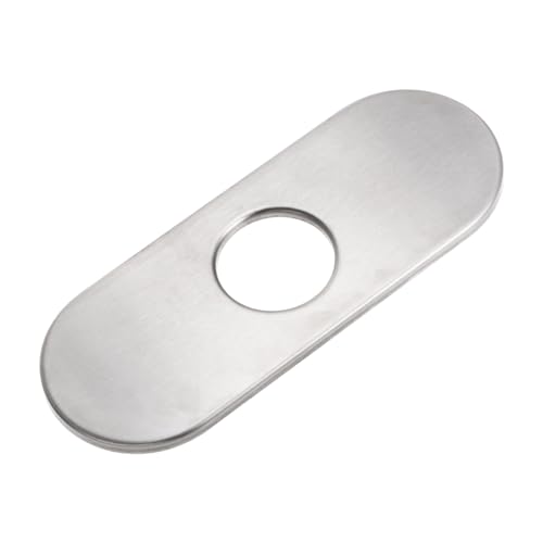 Sourcing Map Plaque Trou Évier Inox Argent 16cm