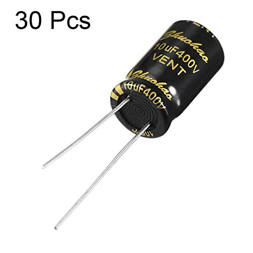 sourcing map 10uF 400V condensateur électrolytique 10x17mm lot 30