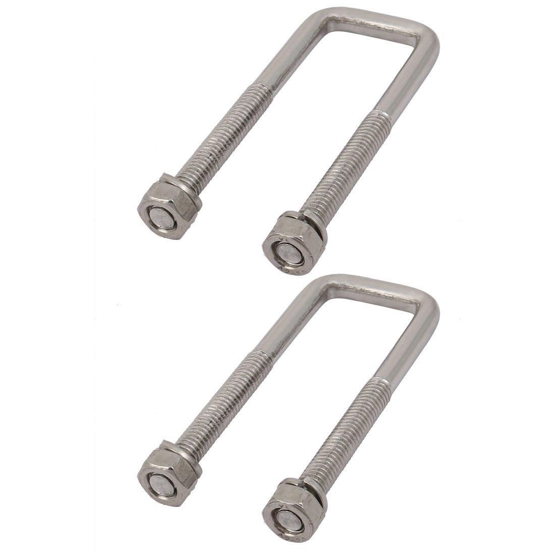 SOURCINGMAP Home boulon U carré M6 inox 20mm 2pcs