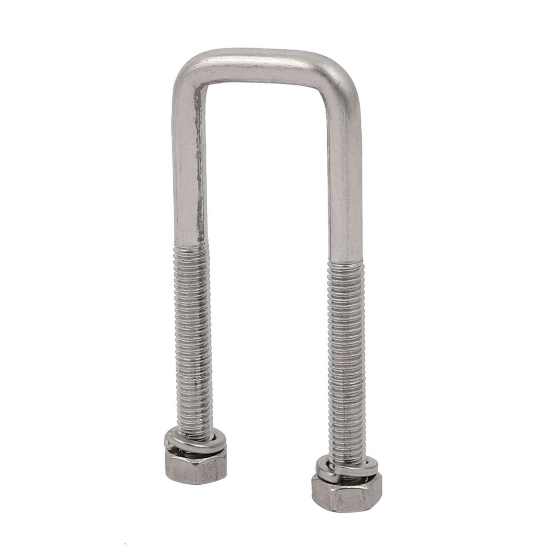 SOURCINGMAP Home boulon U carré M6 inox 20mm 2pcs