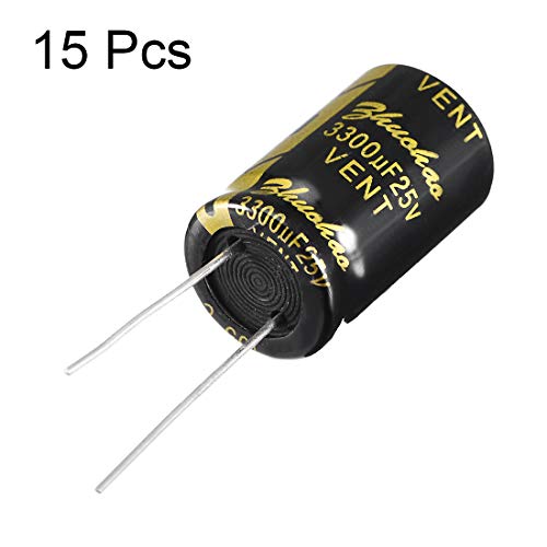 Sourcing Map condensateur électrolytique 3300µF 25V lot de 15