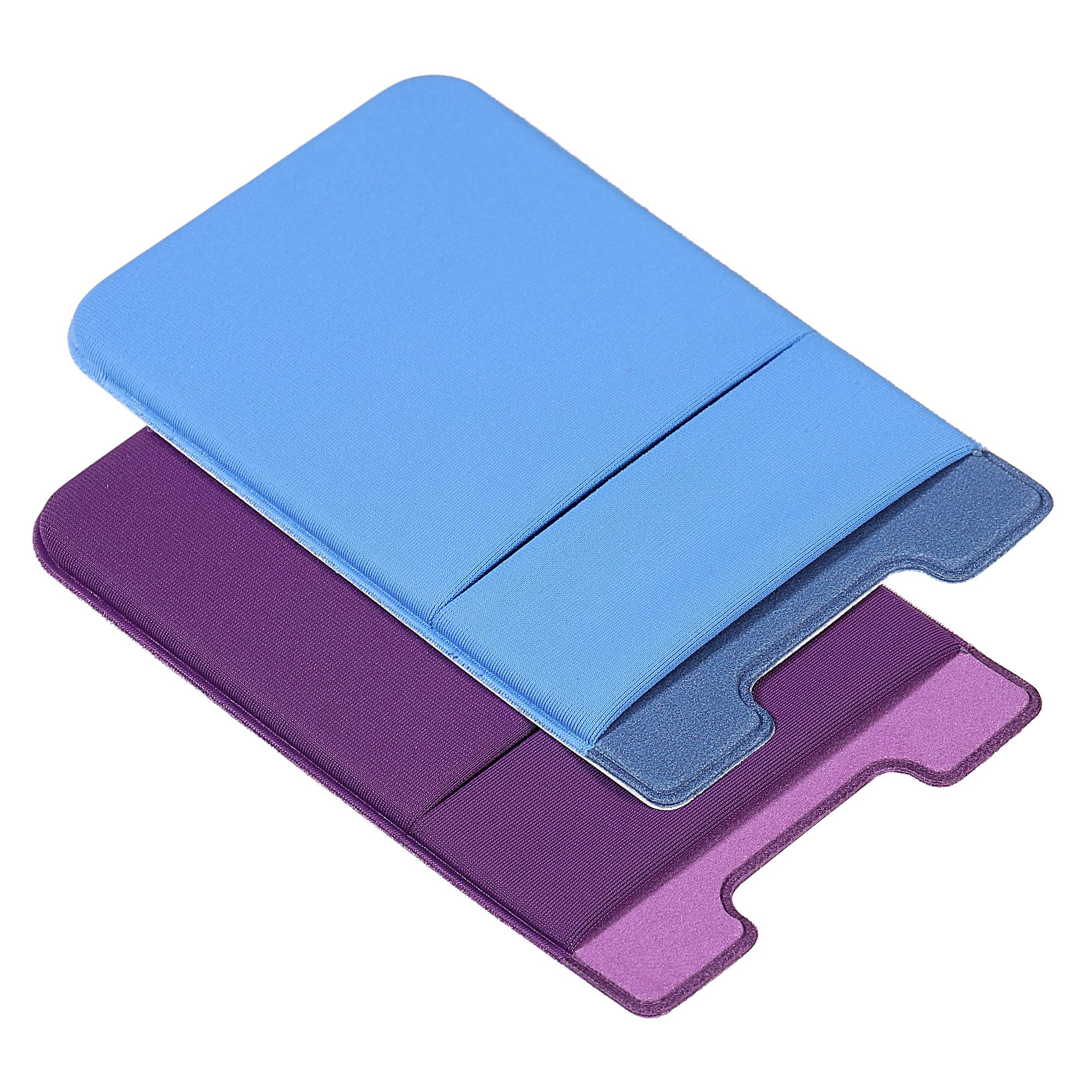 sourcing map Porte-carte adhésif téléphone double couche violet x2