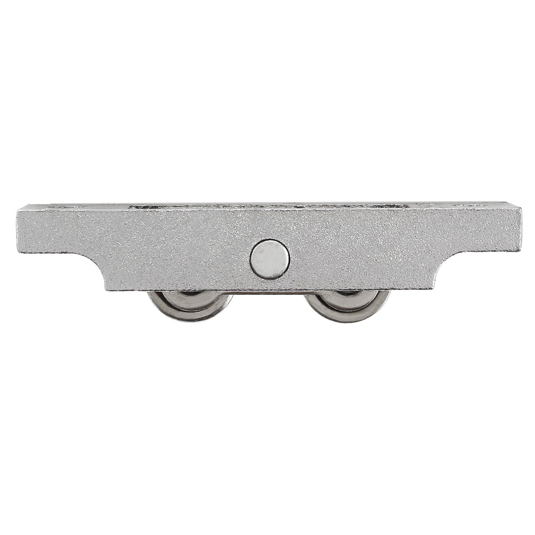 Sourcing Map Poulie double 11,5 mm roulette porte coulissante
