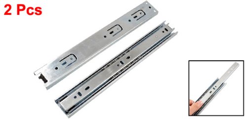 Sourcingmap Home & Garden glissière tiroir 275 mm argent 25 kg