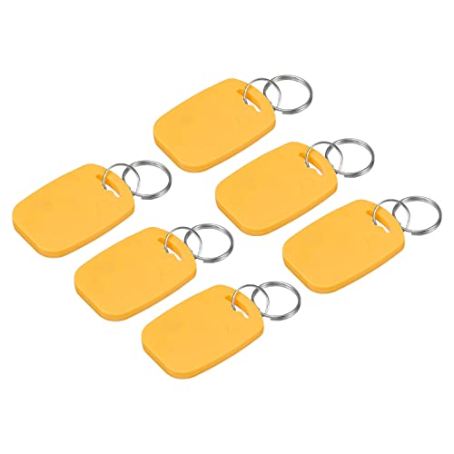 Sourcing Map double fréquence porte-clés RFID jaune lot 6