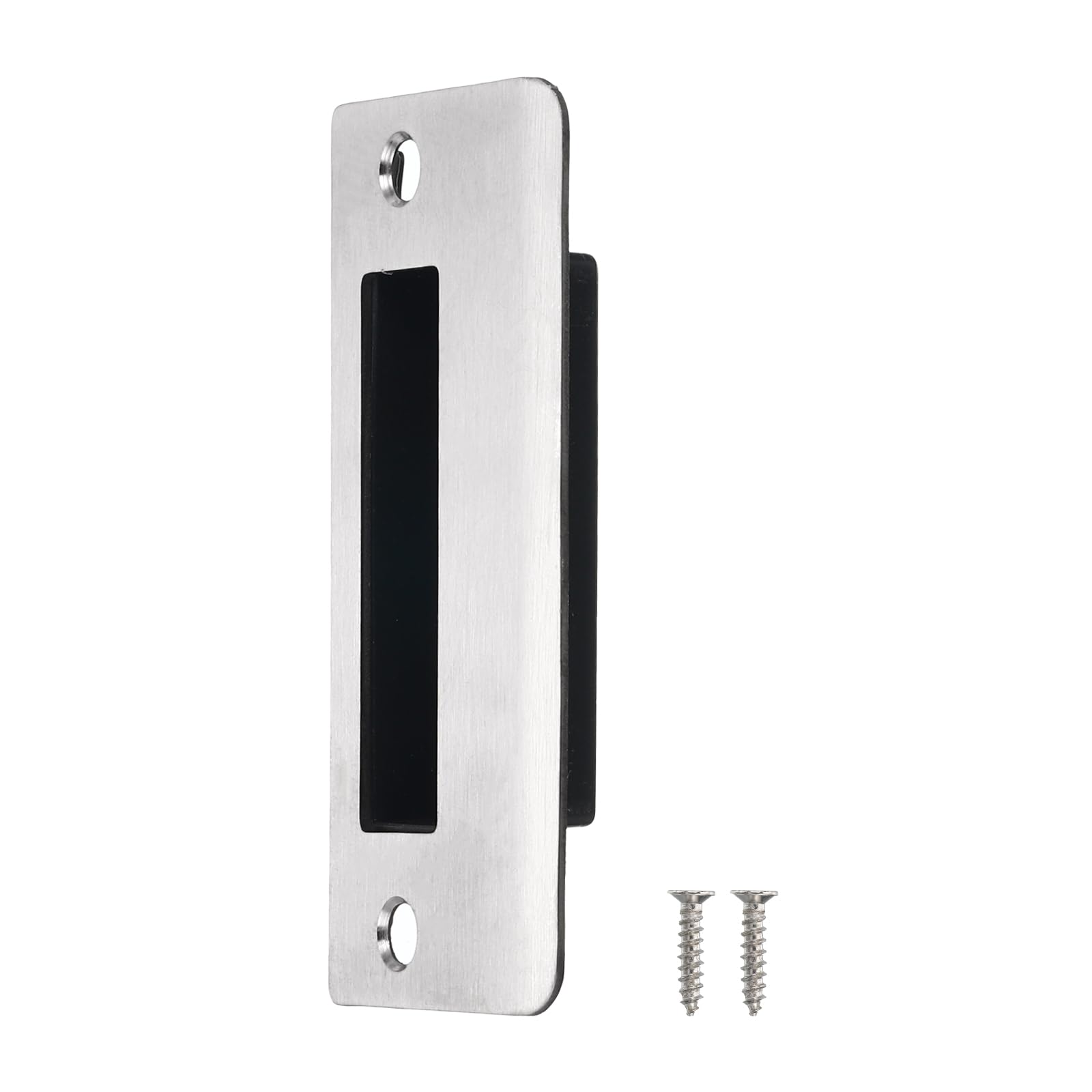 Sourcingmap Home & Garden plaque gâche 90x40 mm inox argent