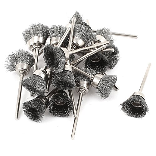 Sourcingmap Industrial brosse polissage métal lot 22 inox