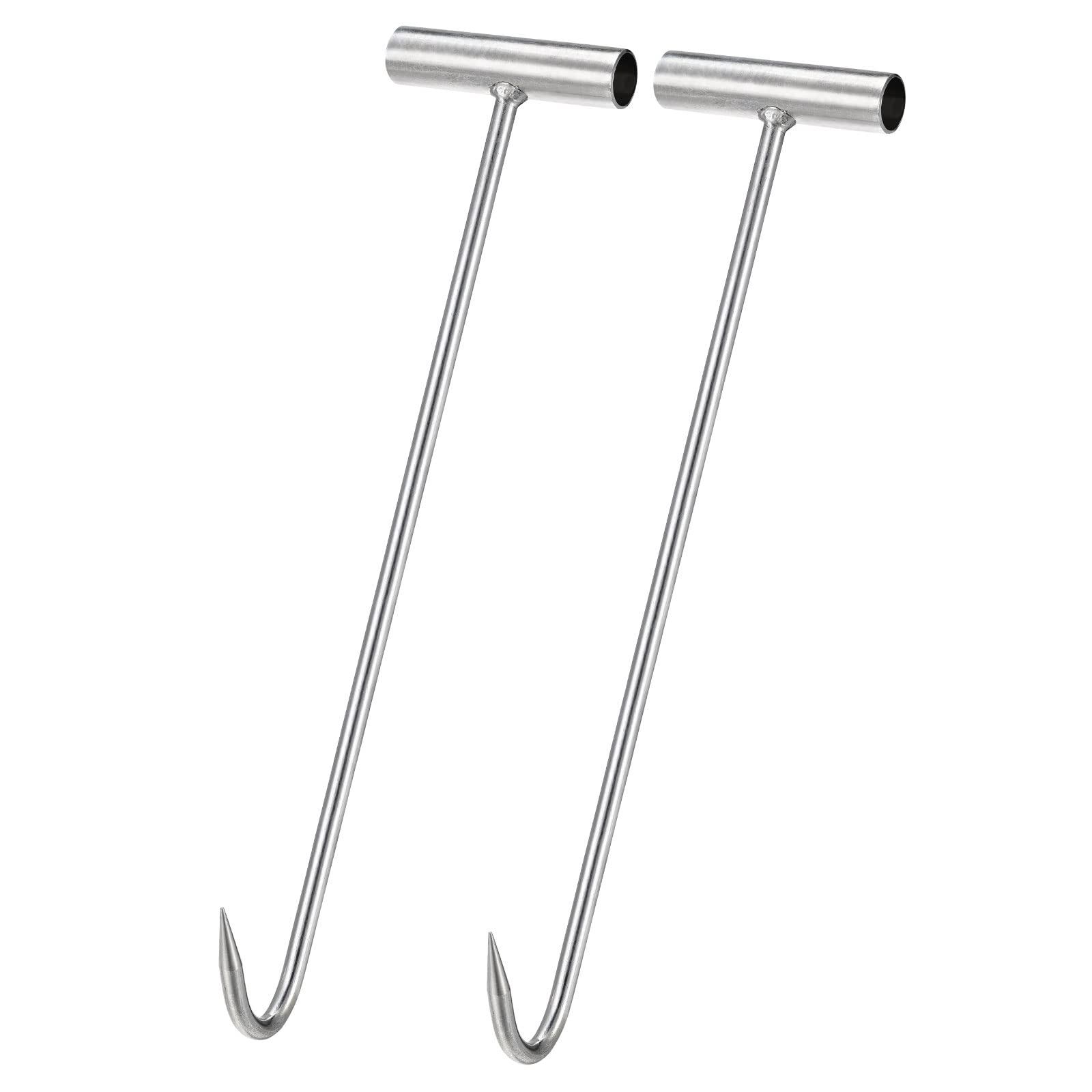sourcingmap Home crochet viande inox 39 cm lot de 2