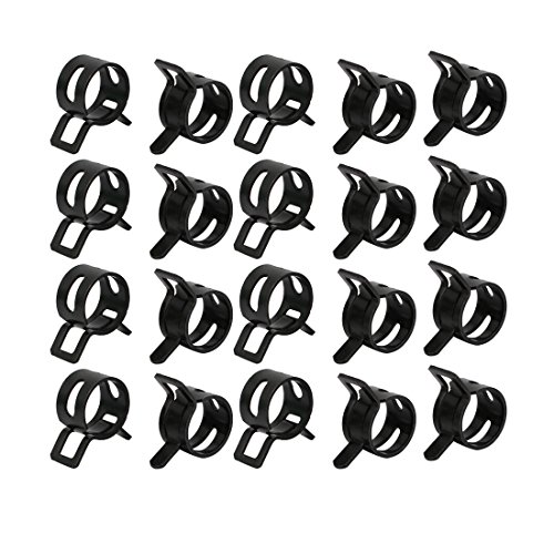 Sourcingmap Collier Serrage Ressort 11mm Lot 20pcs Noir