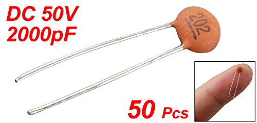 Sourcingmap condensateur disque céramique 2000pF 50V lot 50