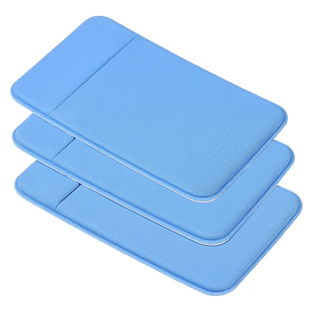 Sourcingmap Office porte-carte spandex bleu x3