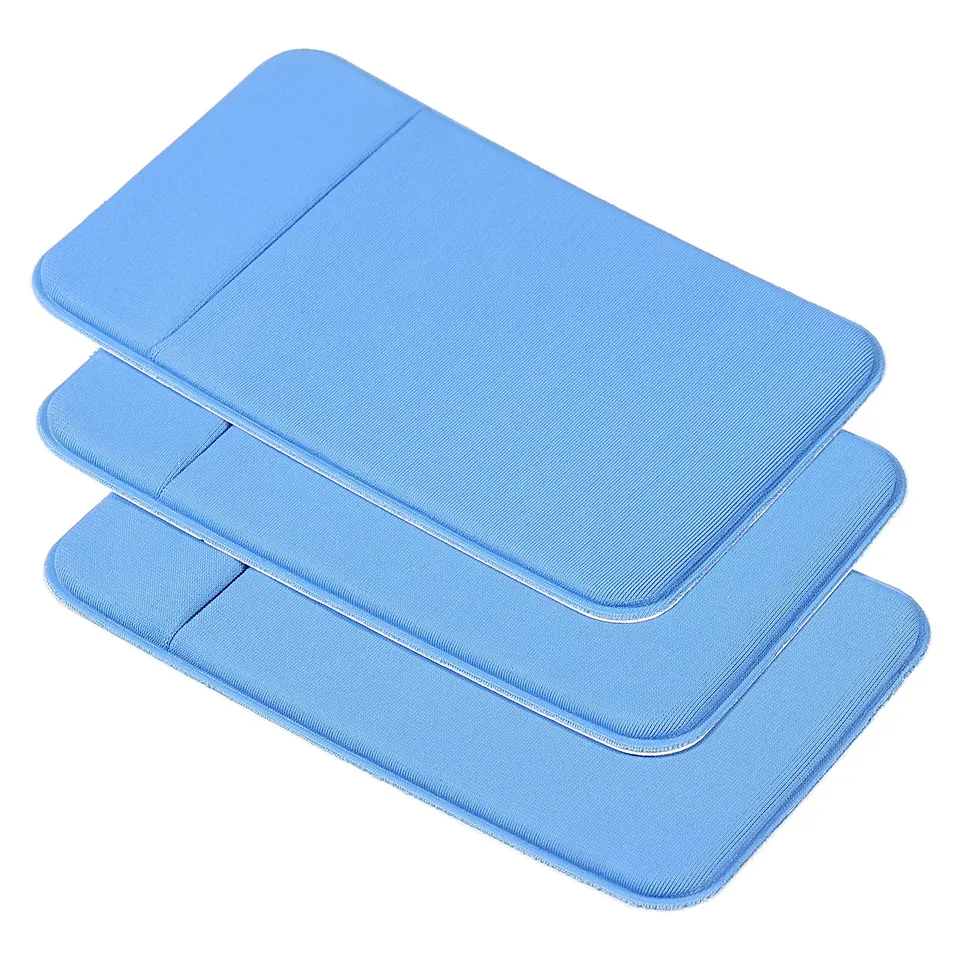 Sourcingmap Office porte-carte spandex bleu x3