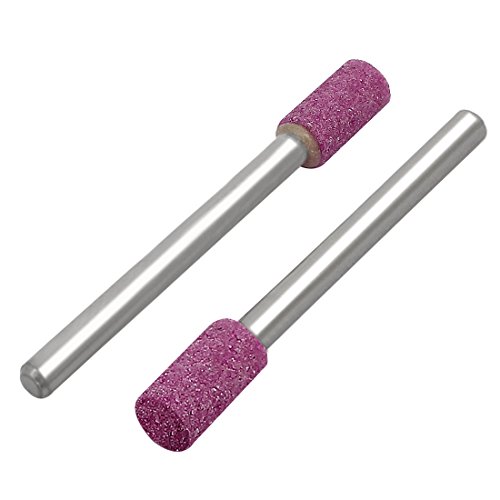 SOURCINGMAP pointe meulage corindon rose 5 mm tige 3 mm 10pcs