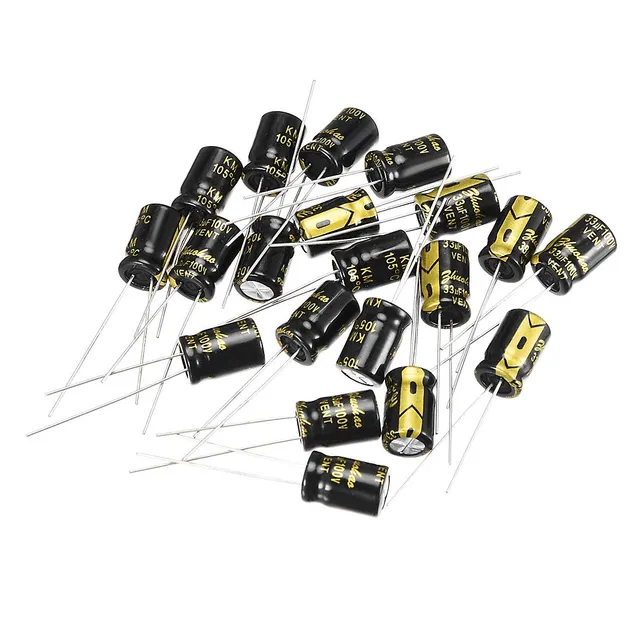 Sourcing Map Condensateur 33uF 100V 8x12mm x30 radial