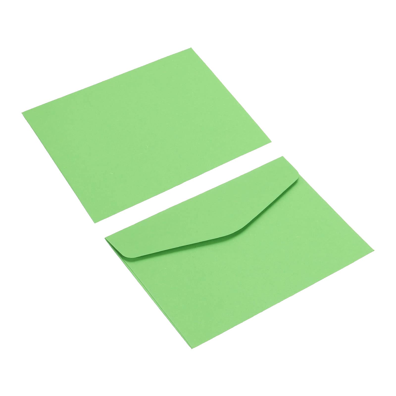 Sourcing Map 100 Mini Enveloppes papier vert 8,2x11,5cm