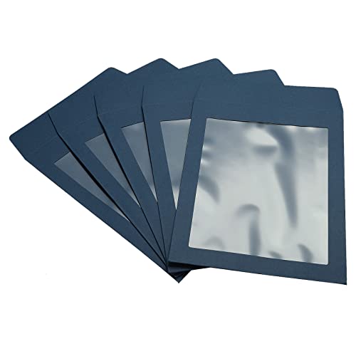 Sourcing Map A5 Enveloppe Fenêtre Bleue Simple Face x10