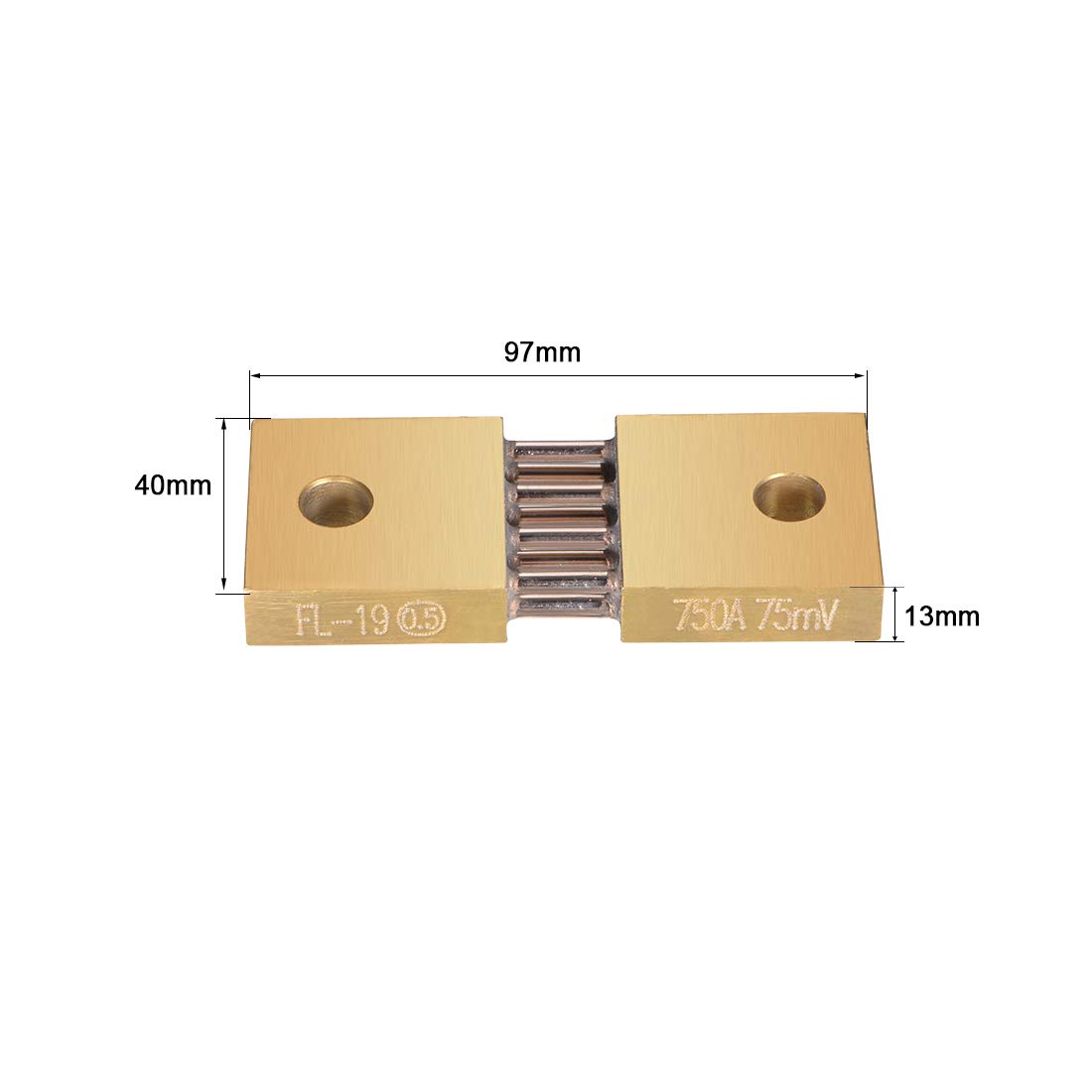 Sourcing Map FL-19 shunt 750A 75mV ampèremètre cuivre