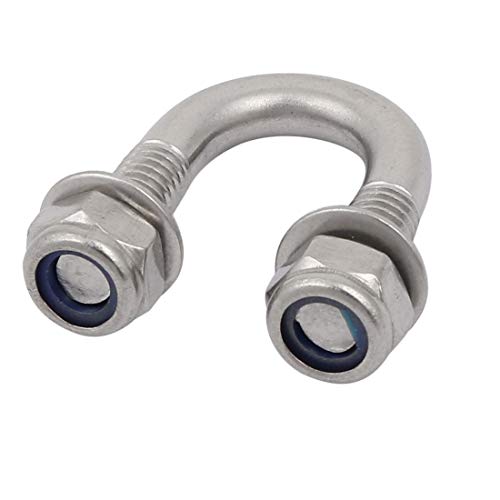 Sourcingmap Industrial boulon U M6 inox 304 tuyau 12mm 10pcs