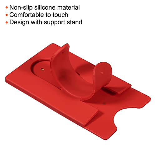 Sourcing Map Electronics porte-carte téléphone rouge lot 3 silicone