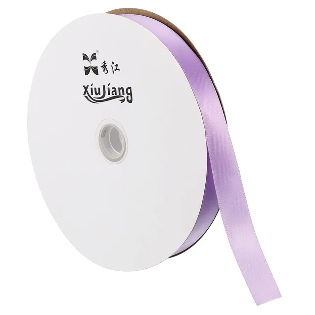 Sourcing Map Rouleau Ruban Satin Violet 20mm x 91,4m Polyester