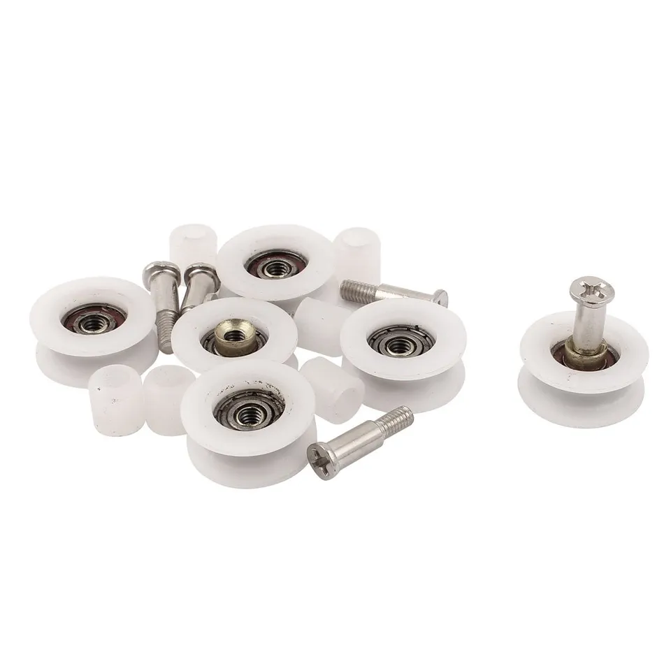 sourcing map Roulette porte coulissante 22mm lot 6