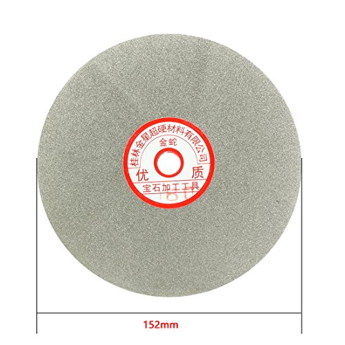 sourcingmap Industrial disque diamant 6" grain 180 polissage