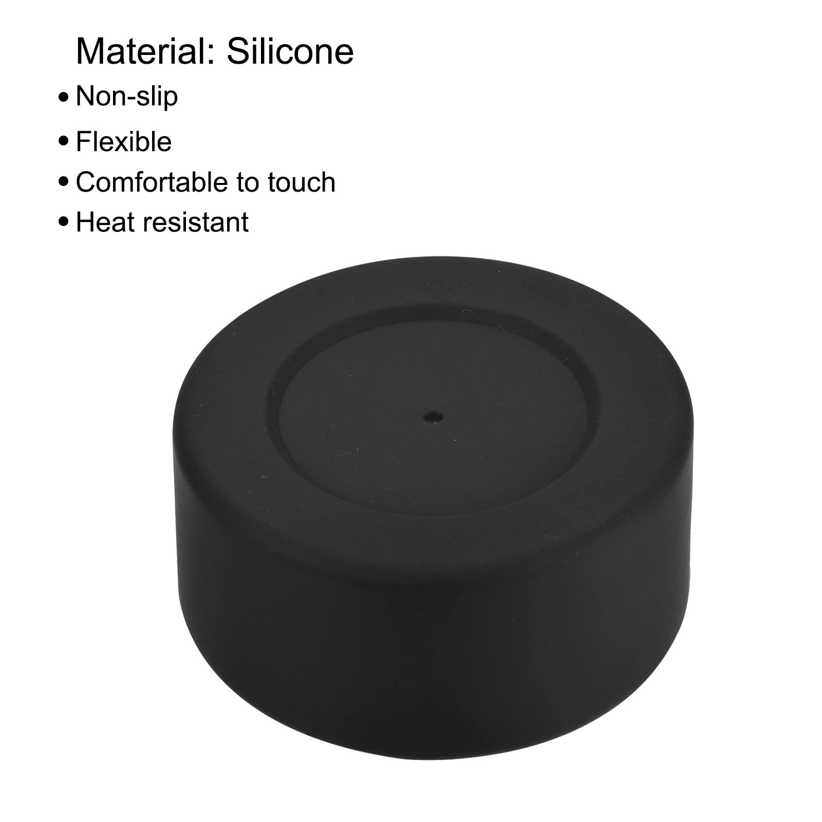 SOURCINGMAP Home & Garden protège-bouteille silicone noir lot 2 antichoc