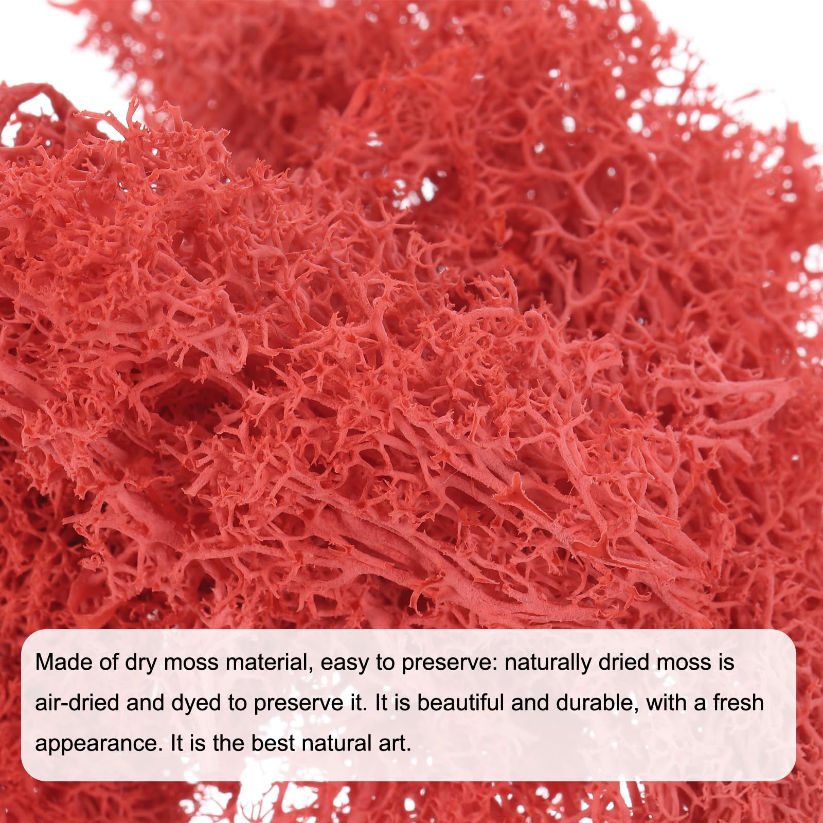 SOURCINGMAP Mousse Artificielle Artisanat Rouge Vif 10g
