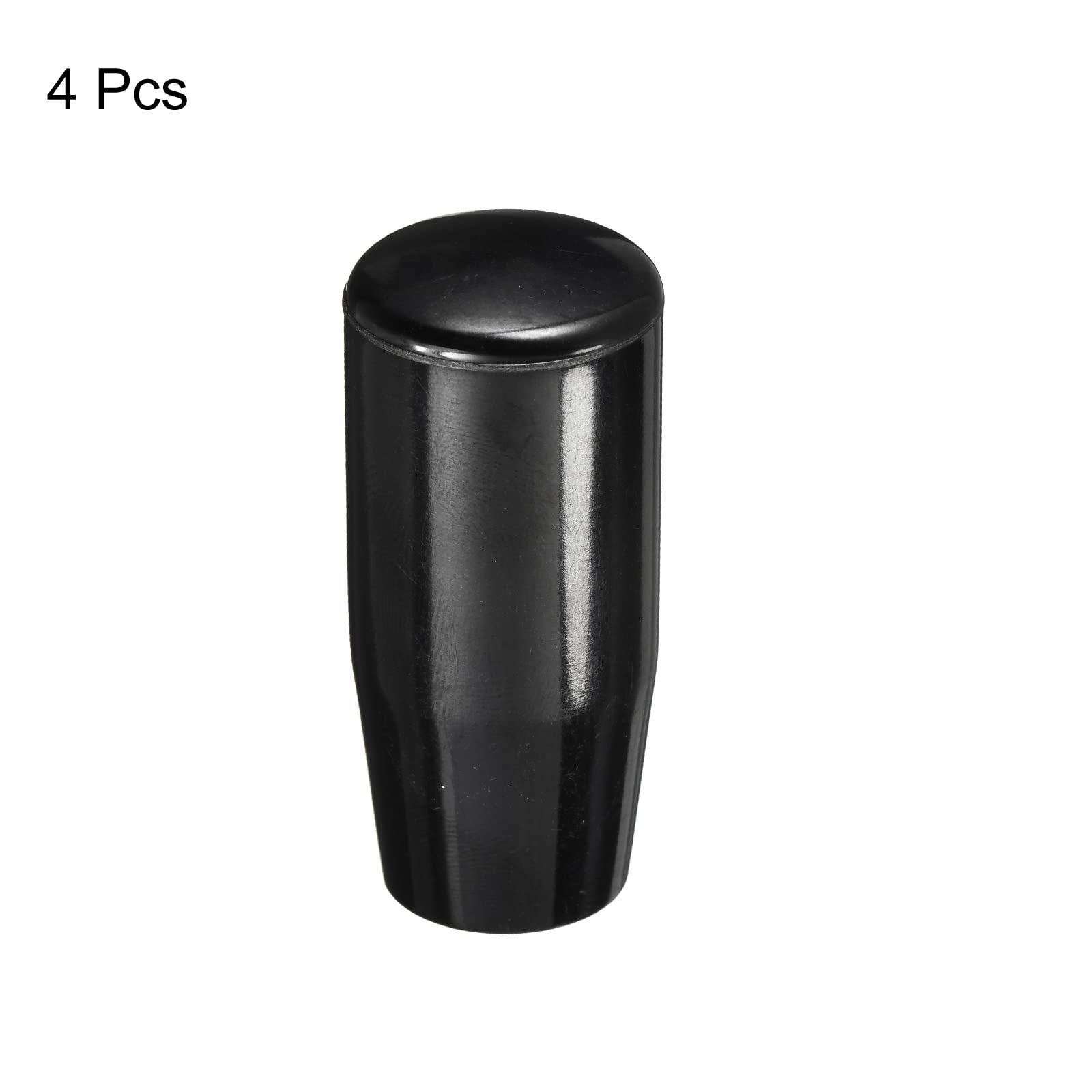 Sourcingmap Bouton Moletée Femelle M10x50mm Noir Lot 4