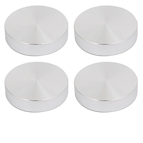 sourcingmap Disque Aluminium 40mm M8 Argent Table Verre Lot 4