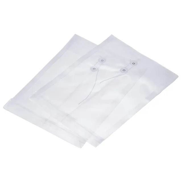 sourcing map A4 pochette à bouton transparente lot de 5